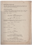 Moe Howard's 32pp. Script Dated February 1937 for The Three Stooges Film ''Back to the Woods'' -- With Original Doodles on Back Cover -- Missing First Page, Else Very Good Condition